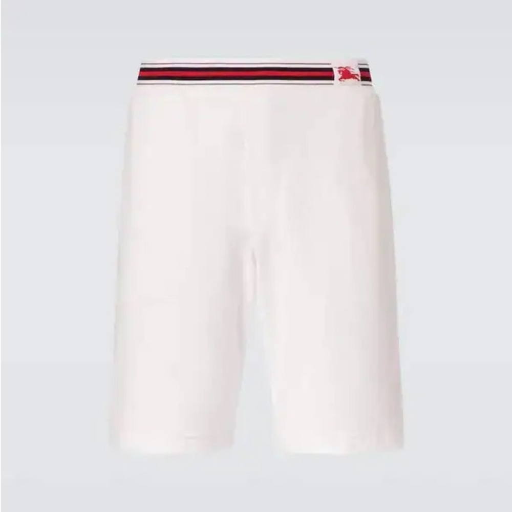 BURBERRY 
Cotton-Blend Towelling Shorts